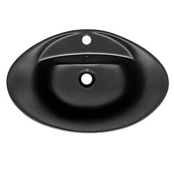 Avis ML DESIGN MODERN LIVING Lavabo en céramique 590 x 395 x 205 mm noir