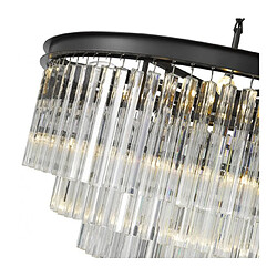 Luminaire Center Plafonnier Cristal MATLOCK L80 10 Lumières