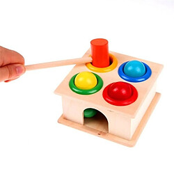 Totalcadeau Jeu à marteau en bois pour apprentissage de couleurs jeu montessori