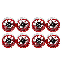 8pcs 1,9 Pouces Jantes Moyeux de Roue en Aluminium Robuste et Durable SCX10 1/10 Voiture RC