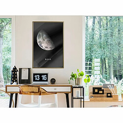 Paris Prix Affiche Murale Encadrée The Solar System Moon 40 x 60 cm Or