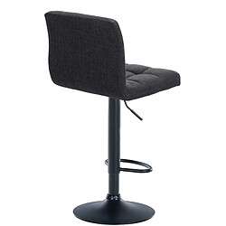 Avis Non Tabouret de bar Calma tissu noir