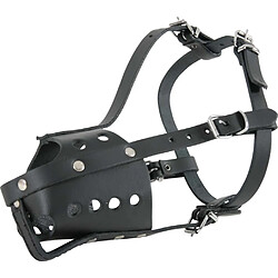 ZOLUX Muselière en cuir pour chien type police noire Taille 4