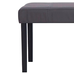 Helloshop26 Banquette pouf tabouret meuble banc 106 cm gris synthétique 3002207 pas cher