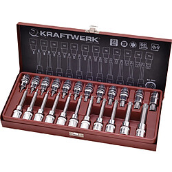 Coffret de douille-embouts Torx 1/2 23 pièces Kraftwerk