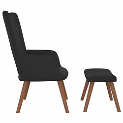 Avis Maison Chic Chaise de relaxation | Fauteuil relax avec repose-pied Noir Velours -GKD55561