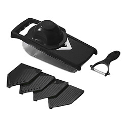 Acheter Fruits Légumes Carotte Cutter Shredder Slicer Cuisine Gadgets 7 Pièces Noir