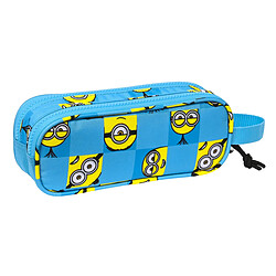 Avis Minions Trousse Fourre-Tout Double Bleu (21 x 8 x 6 cm)