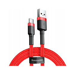 Baseus Cafule Cable de Datos USB-A a USB-C 2A 2m Rojo