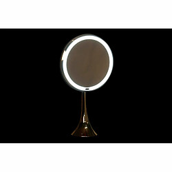 Miroir Grossissant avec LED DKD Home Decor Argenté Métal 20 x 11 x 37 cm