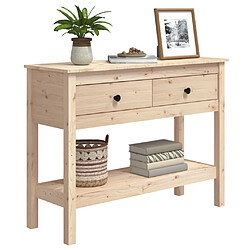 Avis vidaXL Table console 100x35x75 cm Bois massif de pin