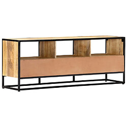 Avis vidaXL Meuble TV 120x30x45 cm Bois solide de manguier