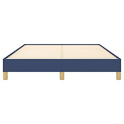 Maison Chic Lit adulte - Lit simple Cadre de lit,Structure du lit Contemporain Bleu 140 x 200 cm Tissu -MN77269 pas cher