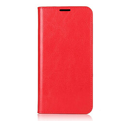 Etui en cuir véritable + TPU surface de cheval fou rouge pour votre Huawei Nova 6 SE/P40 lite/Nova 7i