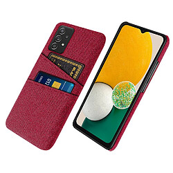 Coque en TPU antichoc avec porte-cartes rouge pour votre Samsung Galaxy A72 4G/5G