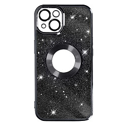 Avizar Coque pour iPhone 13 Paillette Amovible Silicone Gel Série Protecam Spark Noir