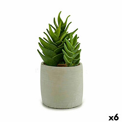 Ibergarden Plante décorative Succulent Plastique 12 x 24 x 12 cm (6 Unités)