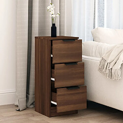 Avis Maison Chic Commode Buffet - Meuble de rangement Chêne marron 30x30x70 cm Bois d'ingénierie -GKD26541