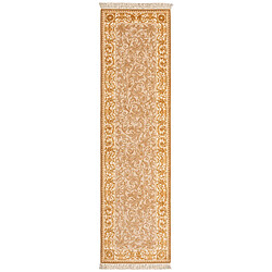 Vidal Tapis de couloir en laine 300x81 brun Darya