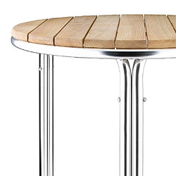 Table Ronde en Frêne et Aluminium Ø 60 cm - Bolero