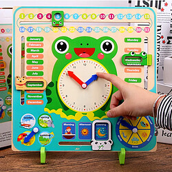 Avis Universal Jouet en bois bébé temps de saison du temps de saison horloge horloge horloge cognitive éducation préscolaire enseignement