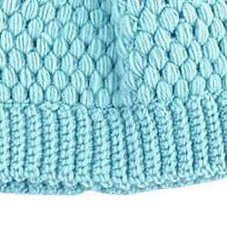 Avis Queue De Cheval Messy Bun Beanie Hats Knit Stretchy Beanie Hats Cap Bleu