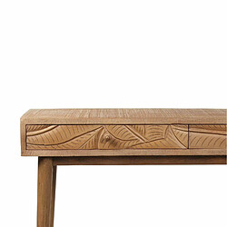 BOIS & CHIFFONS Console sculptée 2 tiroirs | Manguier Floria