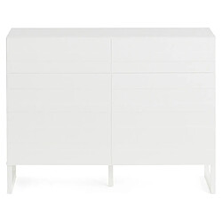 Bestmobilier Sofia - buffet bas - blanc mat - 110 cm