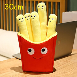 Universal Mignonnes frites peluches dessins animés vraie vie nourriture oreiller poupée peluche cadeau d'anniversaire enfant 30 cm | oreiller de luxe