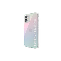 Superdry Coque pour Apple iPhone 12 Mini Collection Snap Case Clear en TPU Multicolore