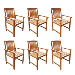 Acheter Maison Chic Jeu de salle à manger d'extérieur 7 pcs,Mobilier de salle à manger d'extérieur,Meuble à dîner Bois d'acacia solide -GKD677739