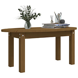 Avis vidaXL Table basse Marron miel 80x40x35 cm Bois massif de pin