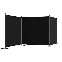 Acheter vidaXL Cloison de séparation 3 panneaux Noir 525x180 cm Tissu