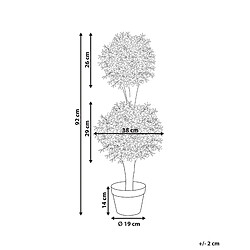 Avis Beliani Plante artificielle BUXUS BALL TREE 92 cm