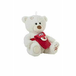 BigBuy Kids Jouet Peluche Ours 25 cm Blanc