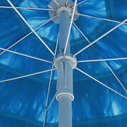 ComfortXL Parasol De Plage Hawaii Bleu 240 Cm pas cher