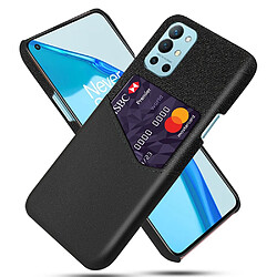 Coque en TPU + PU rigide avec porte-carte noir pour votre OnePlus 9R