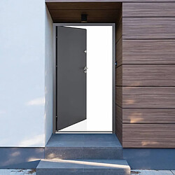 vidaXL Porte d'entrée anthracite 90x200 cm aluminium