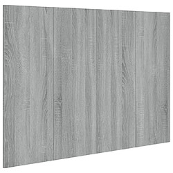 vidaXL Tête de lit Sonoma gris 120x1,5x80 cm Bois d'ingénierie