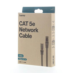 HAMA Câble réseau CAT-5e, 1 Gbit/s, U/UTP, 1,50 m