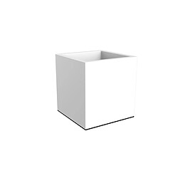 Jardinière carrée Vivo Square Wheels Blanc - elho