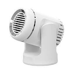 (Blanc) Réchauffeur de Voiture Désembuage de Voiture Électrique Portable Ventilateur de Chauffage Rapide Rotatif 12v