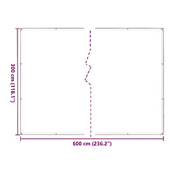 Acheter vidaXL Housse de protection plantes avec œillets 3x6 m polyéthylène