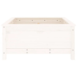 Acheter vidaXL Jardinière blanc 82,5x82,5x39 cm bois massif de pin