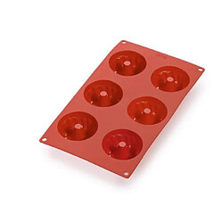 Lékué 0621806R01M022 Moule à Mini Savarins 6 Cavites Silicone Platine