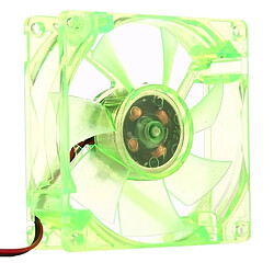 Acheter Wewoo Ventilateur de refroidissement vert 8025 4 broches DC 12V 0.18A ordinateur refroidisseur de cas de l'ordinateur avec la lumière de LED, taille: 80x80x25 mm