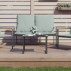 Maison Chic Table de jardin | Table d'extérieur anthracite 55x40x37 cm acier -GKD49394