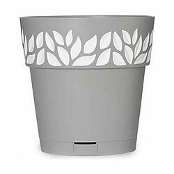 Avis Pot auto-arrosant Stefanplast Cloe Gris Plastique 19 x 19 x 19 cm (12 Unités)