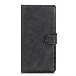 Etui en PU avec support noir pour votre Oppo Reno4 5G