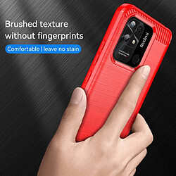 Avis Htdmobiles Coque pour Xiaomi Redmi 10C / Poco C40 - housse etui silicone gel carbone + verre trempe - ROUGE